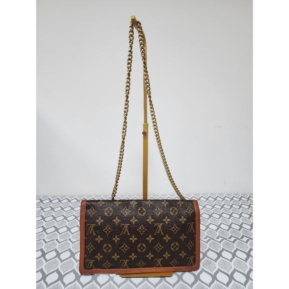 LOUIS VUITTON Monogram Dame Clutch Bag Brown - Picture 3 of 13